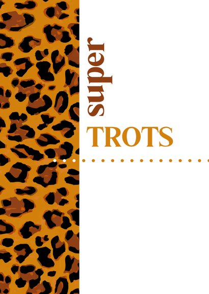 Geslaagd Typografisch met luipaardprint 2