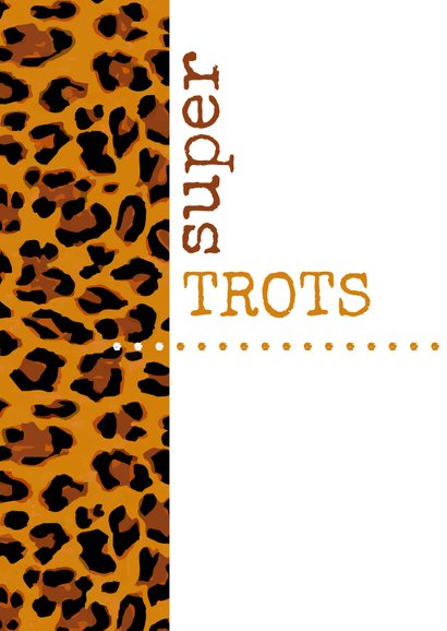 Geslaagd Typografisch met luipaardprint 2