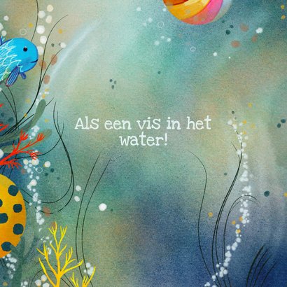 Geslaagd voor je zwemdiploma als een vis in het water 2