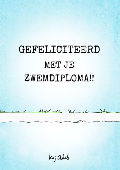 Geslaagd voor zwemdiploma met konijn en eekhoorn in zwembad 2