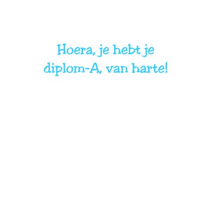 Geslaagd Zwemdiploma A 3