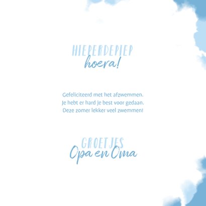 Geslaagd zwemdiploma haai met band en bal 3