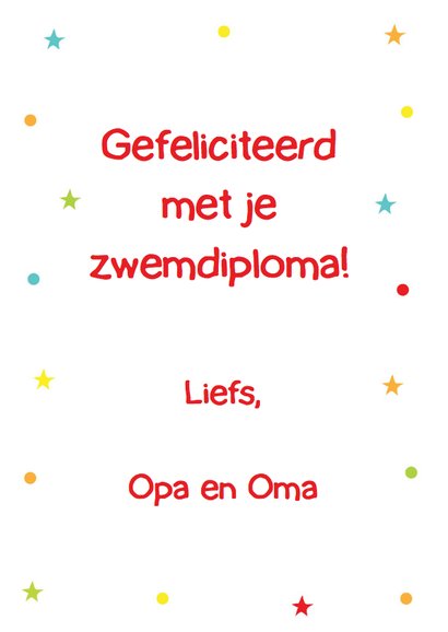 Geslaagd zwemdiploma kikker slinger 3