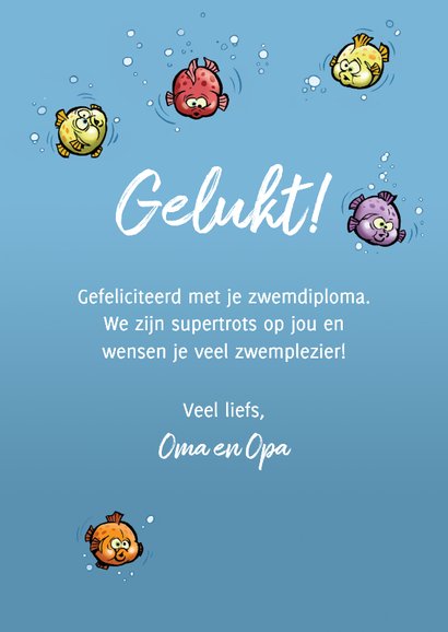 Geslaagd zwemdiploma zeehond 3