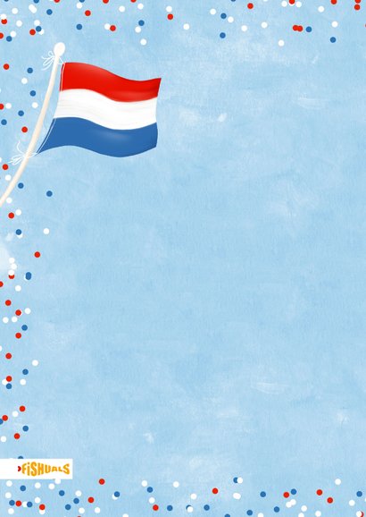Geslaagdkaart in Hollandse kleuren met afstudeerhoed en foto 2