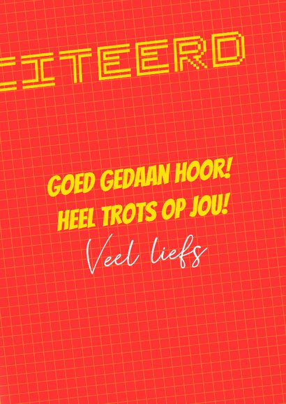 Geslaagdkaart met gameboy 3