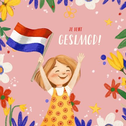 Geslaagdkaart om iemand te feliciteren met haar afstuderen! 2