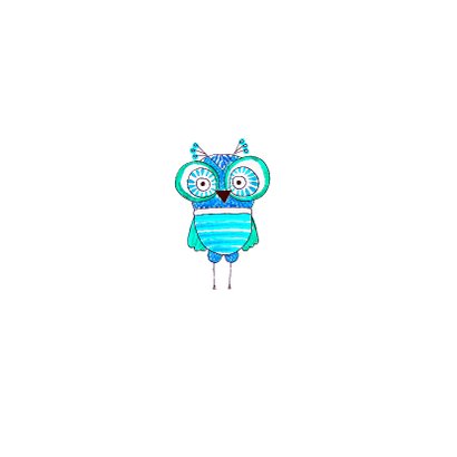 Geslaagdkaart uiltje blauw 2