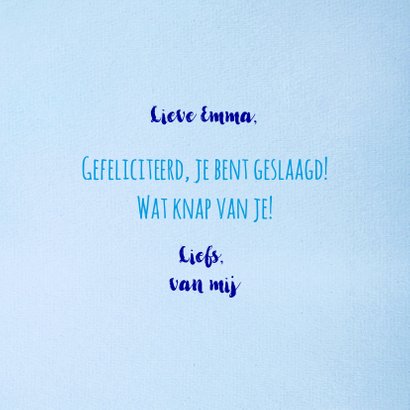 Geslaagdkaart zo trots als een pauw 3
