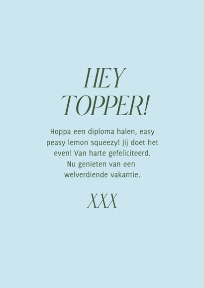 Geslaagdkaartje met citroen easy peasy lemon squeezy 3