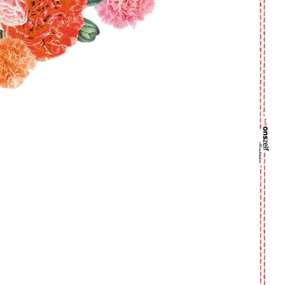 'Get well soon' beterschapskaart met een bloemenrand 2