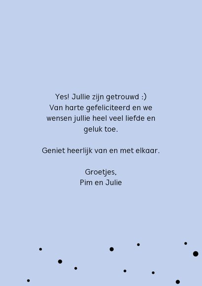 Getrouwd, gefeliciteerd - pastel 3