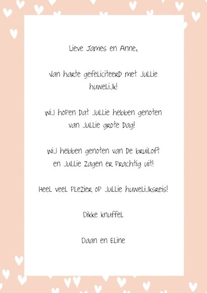 Getrouwd Roze hartjes 3