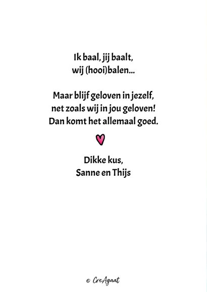Gezakt kaart - dat is balen 2