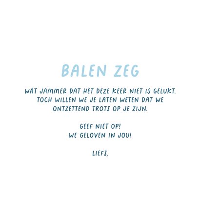 Gezakt kaartje examens balen kak zooi ruitjes 3