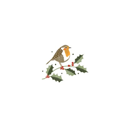 Gezellige kerstsfeer kerstkaart Achterkant