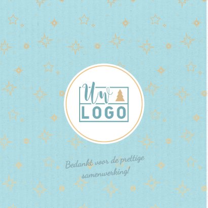 Gezellige zakelijke kerstkaart met papier look 2
