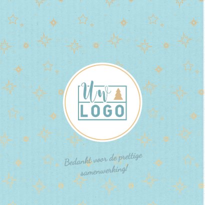 Gezellige zakelijke kerstkaart met papier look 2