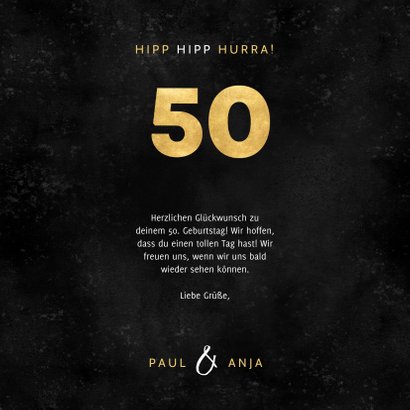 Glückwunschkarte 50. Geburtstag mit Fotos 3
