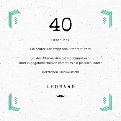 Glückwunschkarte Geburtstag Cheers typografie 3