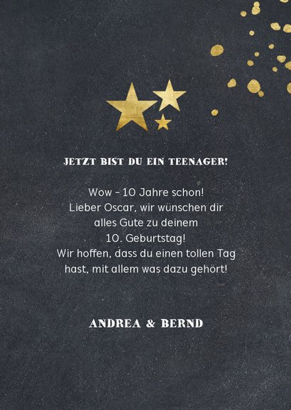 Glückwunschkarte Geburtstag mit Foto Let's party 3