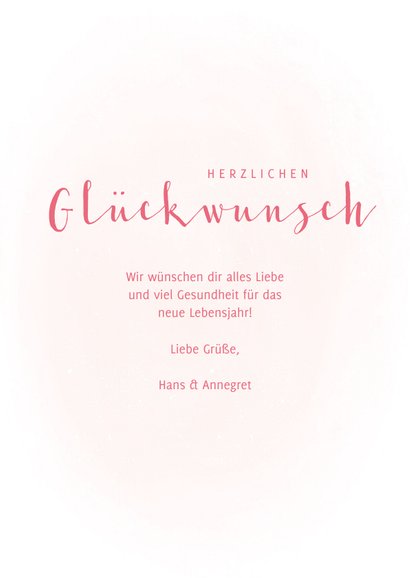 Glückwunschkarte Gießkanne mit Blumen 3