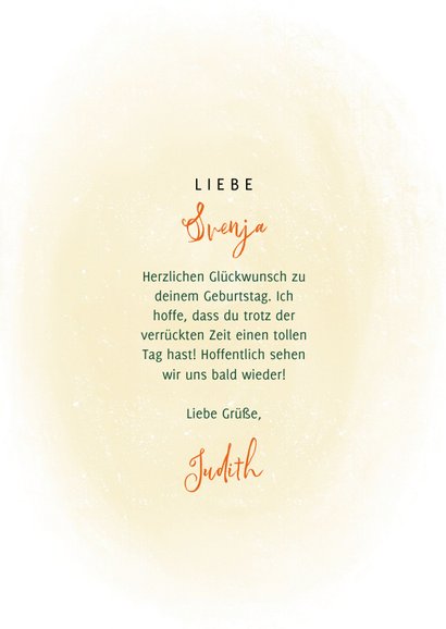 Glückwunschkarte Handy mit Foto und Konfetti 3