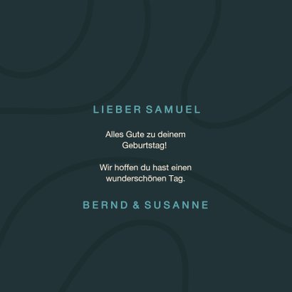 Glückwunschkarte 'Happy BDAY' Typografie 3
