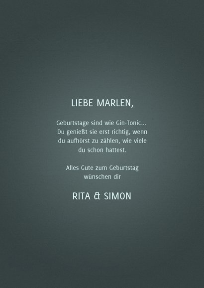 Glückwunschkarte 'let your birthday be-gin' 3