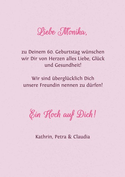 Glückwunschkarte mit Blumen & Hand-Lettering 3