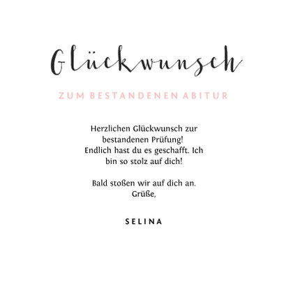 Glückwunschkarte Prüfung 'Geschafft!' mit Foto 3