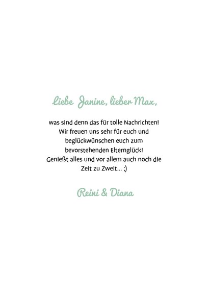 Glückwunschkarte Schwangerschaft Baby on the way 3
