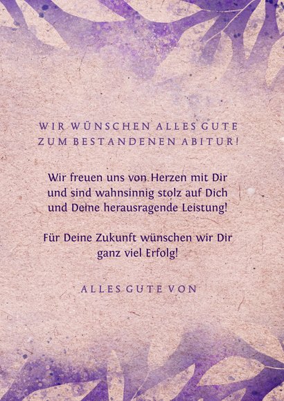 Abitur zum bestandenen Glückwünsche, Sprüche,