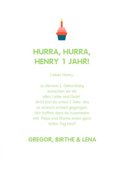 Glückwunschkarte zum Kindergeburtstag Dinos mit Ballon 3