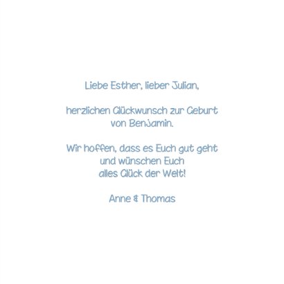 Gluckwunschkarte Zur Geburt It S A Boy Kaartje2go