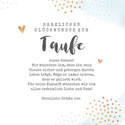 Glückwunschkarte Zur Taufe Glückwunschkarten Kaartje2go
