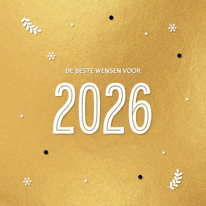 Gouden kerstkaart 2026 2