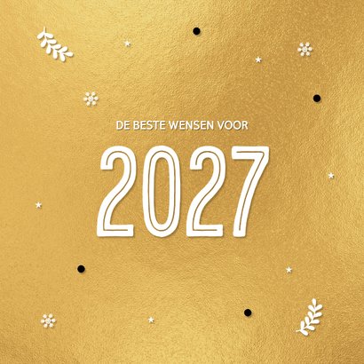 Gouden kerstkaart 2027 2