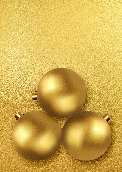 Gouden kerstkaart Ho Ho Ho met foto 2