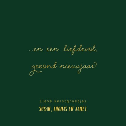 Goudlook geschilderde kerstboompjes en verspetters 3