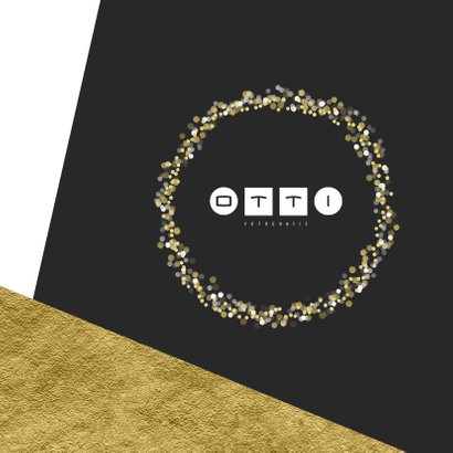 Grafische kerstkaart aanpasbare achtergrondkleur met goud 2