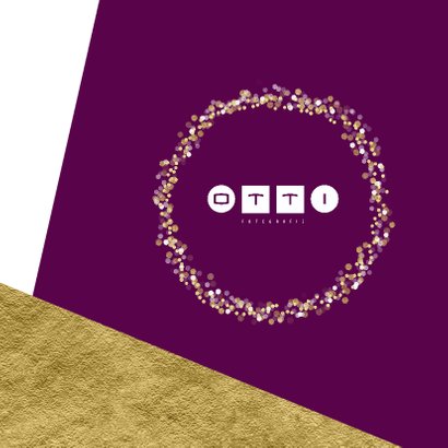 Grafische kerstkaart aanpasbare achtergrondkleur met goud 2