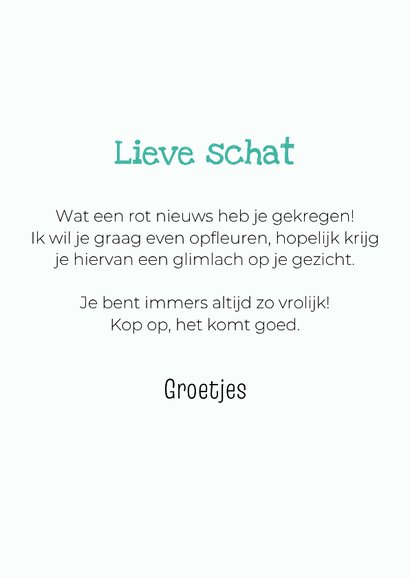 Grappig en lieve beterschapskaart van hond met bloemenmuts 3