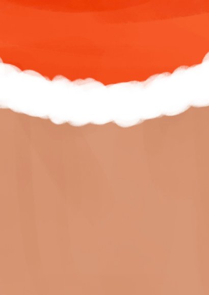 Grappig kerstkaartje illustratie rendier closeup Achterkant