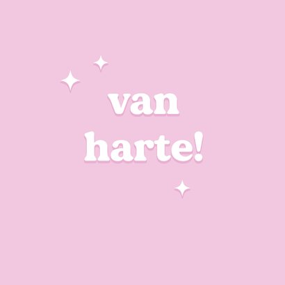 Grappig roze geslaagdkaartje doe maar slim 2