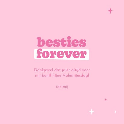 Grappig valentijnskaartje besties forever 3