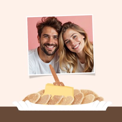 Grappig valentijnskaartje poffertjes life is butter with you 2