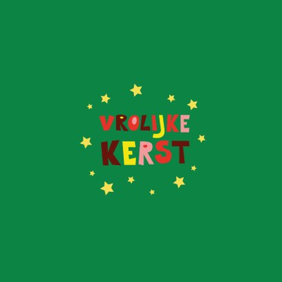 Grappige alpaca kerstkaart Achterkant