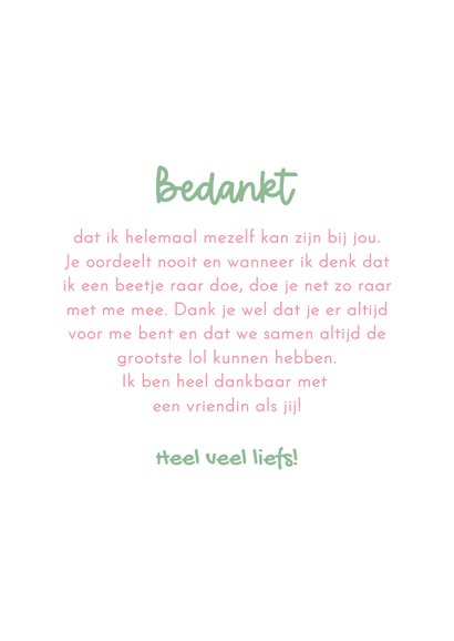 Grappige bedankkaart met illustratie van gekke lama's 3
