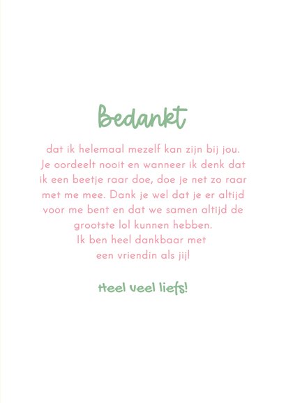 Grappige bedankkaart met illustratie van gekke lama's 3